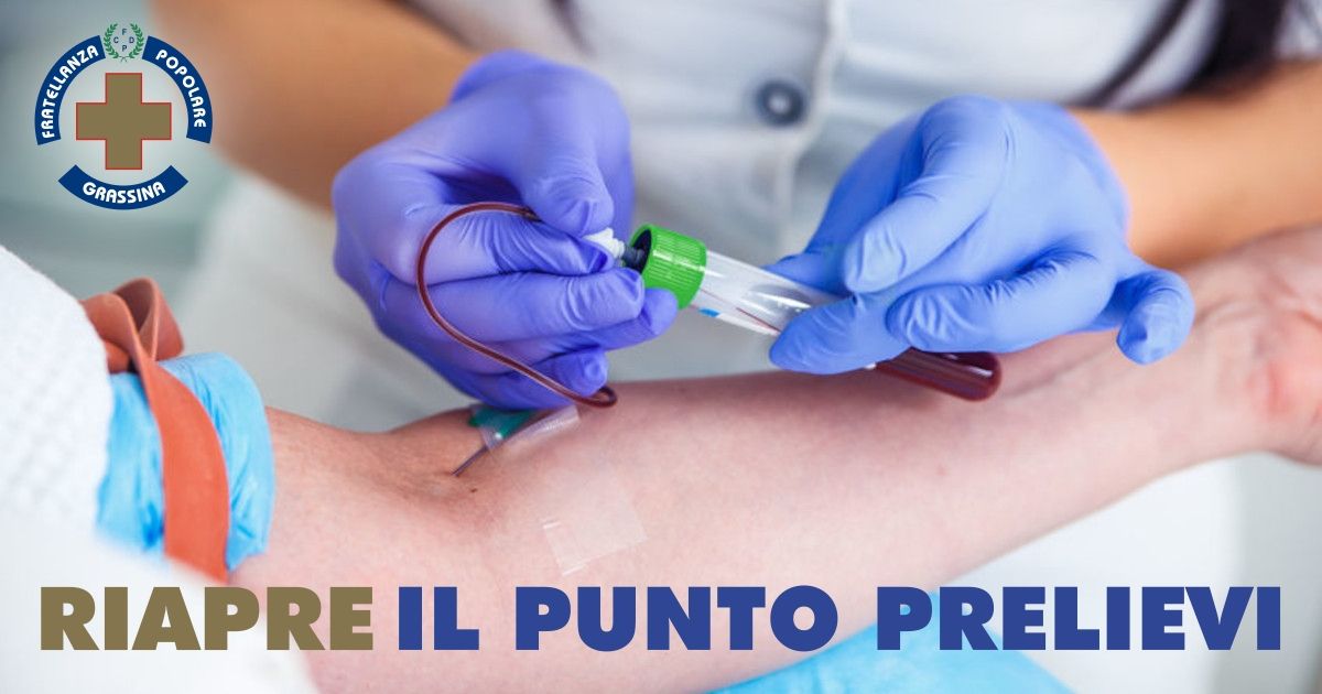 Riapre Il Punto Prelievi