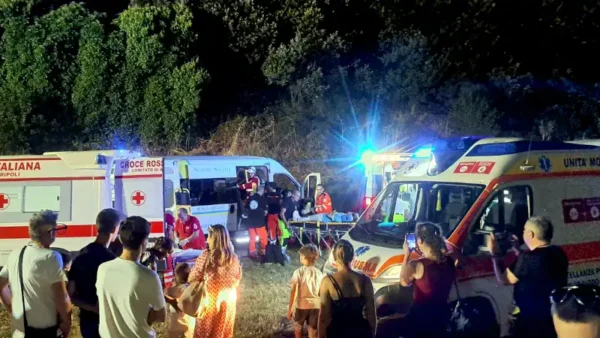 20250510_esercitazione-WEB Croce Rossa Italiana comitato di Bagno a Ripoli, Misericordia Antella e Fratellanza Popolare di Grassina durante una esercitazione al pubblico.