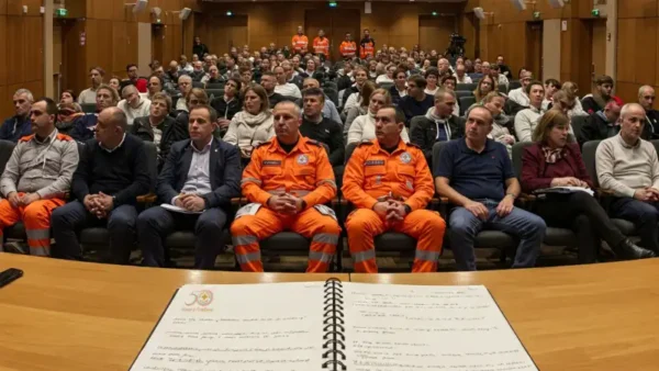 20250511_conferenza Pubblico ad una conferenza ripreso dal tavolo dei relatori