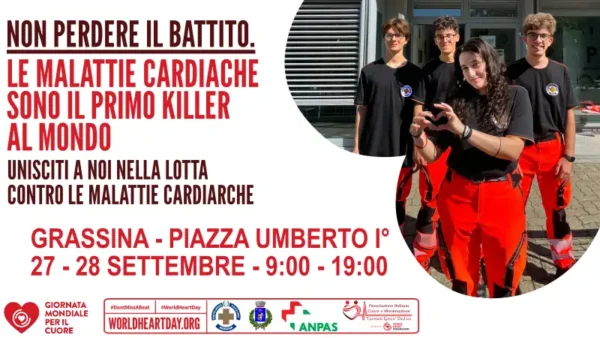 World Heart Day 2025 promozionale con Volontrari della Fratellanza Popolare di Grassina